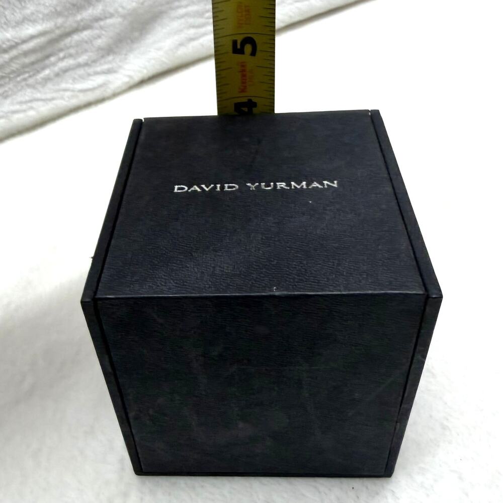 DAVID YURMAN Black‎ Empty Jewelry Ring/Bracelet Gift Display Box with Pillow - Picture 4 of 6